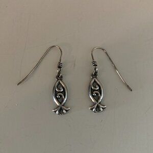 James Avery Scrolled Itchtus Earrings